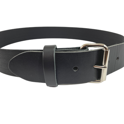 Boulder Bag Nylon Web Belt w/ Leather-tipped Metal Buckle - 514