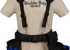 FULL SET - Boulder Bag Ultimate Electrician MAX Comfort Combo Tool Belt w/ Comfort Padded Suspenders