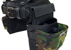 Choice of Buckle: Leather-tipped Metal Buckle, Color: Camo - Woodland Green