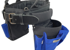 Boulder Bag MAX Comfort Back Support Tool Belt - Metal Buckle with Leather tip - Carrying Handles, Suspender Loops.  Made in the USA