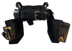 Choice of Buckle: Leather-tipped Metal Buckle, Color: Camo - Woodland Brown
