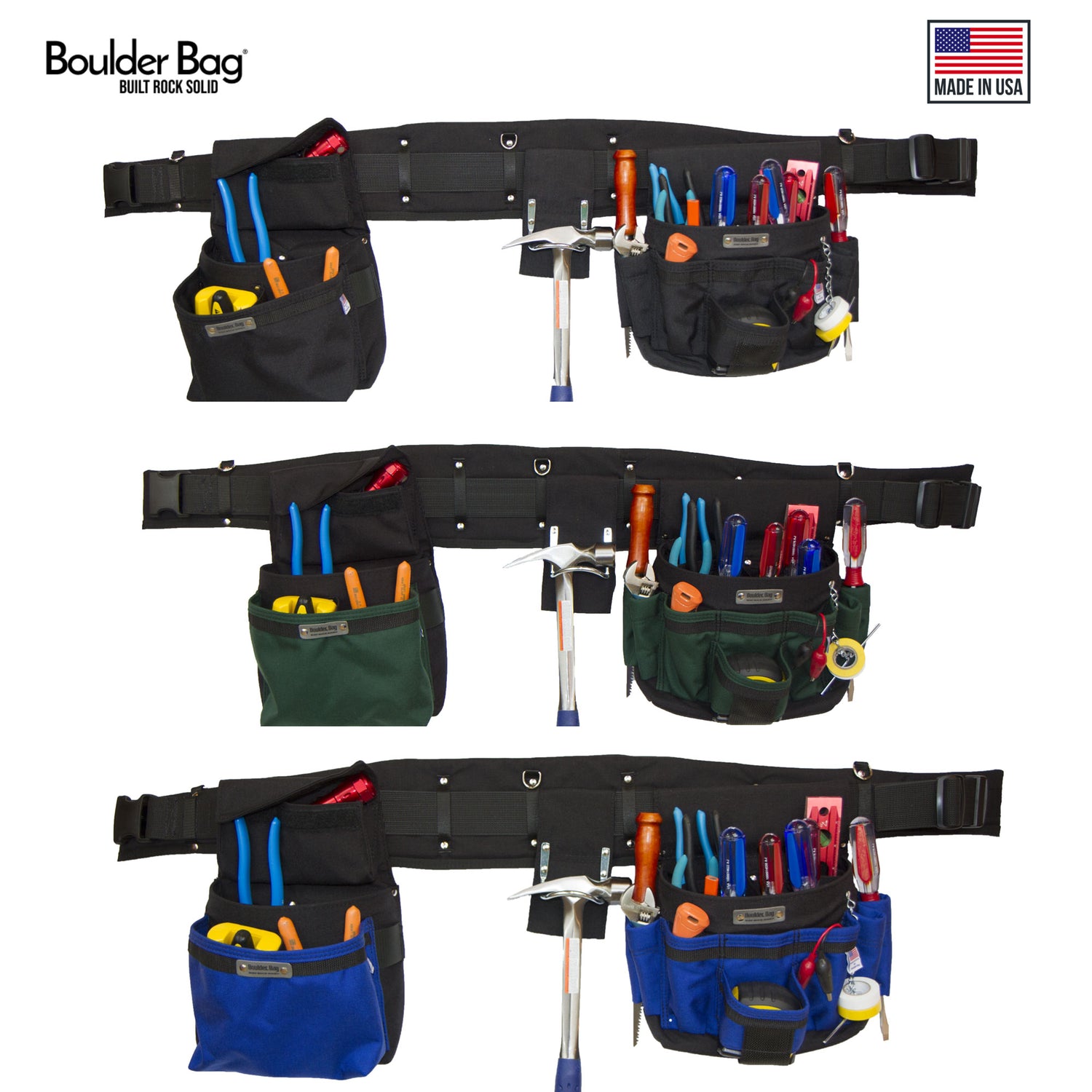 Boulder Bag Ultimate Electrician Comfort Combo Tool Belt Boulder Tool