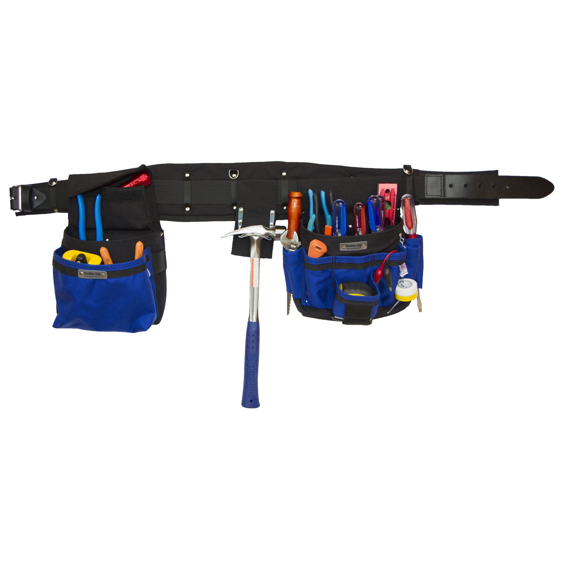 BOULDER BAG Professional Carpenter MAX Tool Belt – Comfort Back Support, Leather Buckle, Heavy Duty, Made In USA